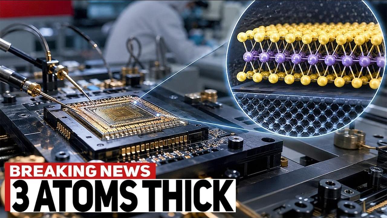 China Built a Working CPU With Transistors Just 3 Atoms Thick