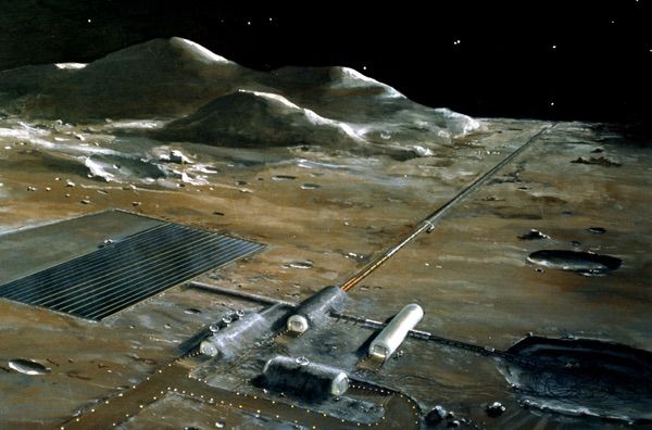 logistics of the moon village