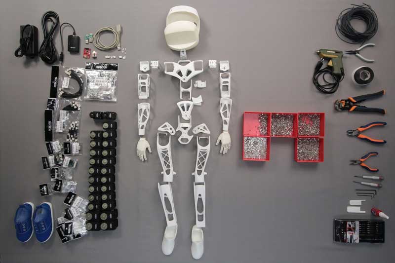 All the parts for making Poppy. Photo: European Commission 