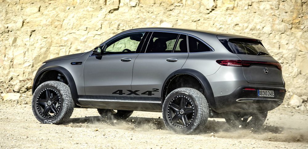 mercedes benz unveils rugged eqc 4x4 electric off road suv