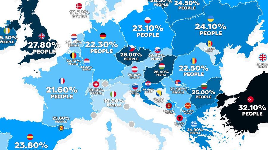 Obesity In America Vs Europe Two Maps Explain It All