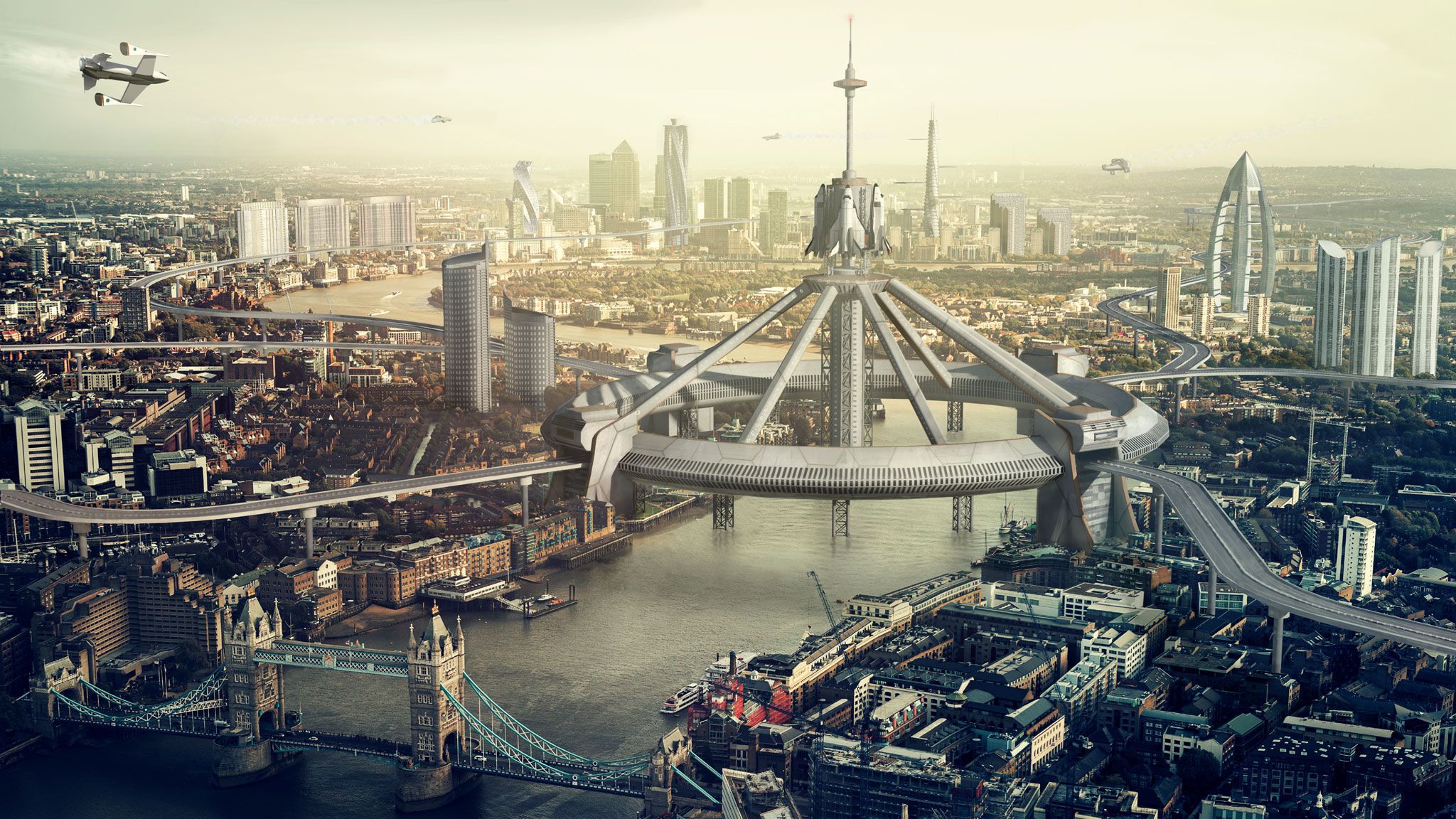 Destiny UK City Space Age Comparison London After
