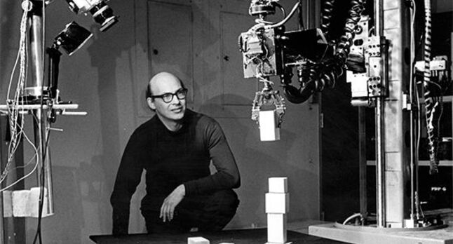 Marvin Minsky at MIT in 1968